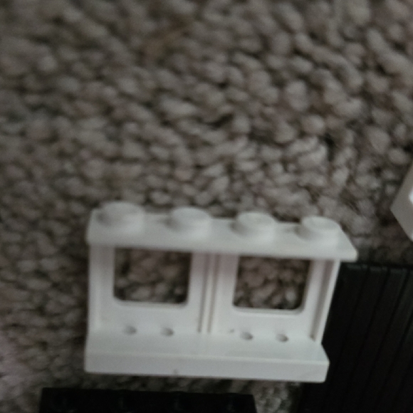 LEGO Door/Frame/Window Building Set-Green/Black/White/Gray Elements - Picture 12 of 13